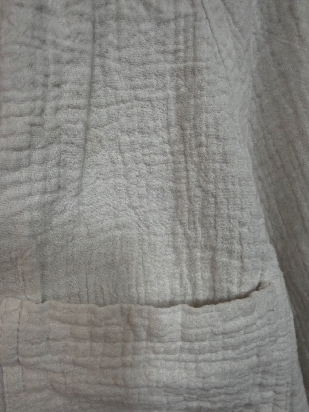 aerie White Boho Button-Front Gauze Long-Sleeve Oversized Tie Cuffs Relaxed M - Picture 5 of 8